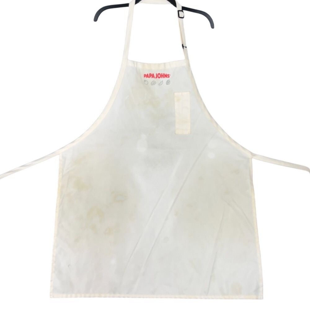 Papa Johns Apron Employee Uniform Chef Pizza Fast Food Restaurant Manager